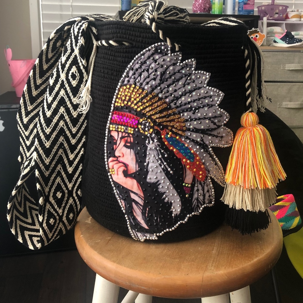 Wayuu bag/ New collection 🤩/ Handmade women's bag/ Native girl/ Size L. - Picture 6 of 6